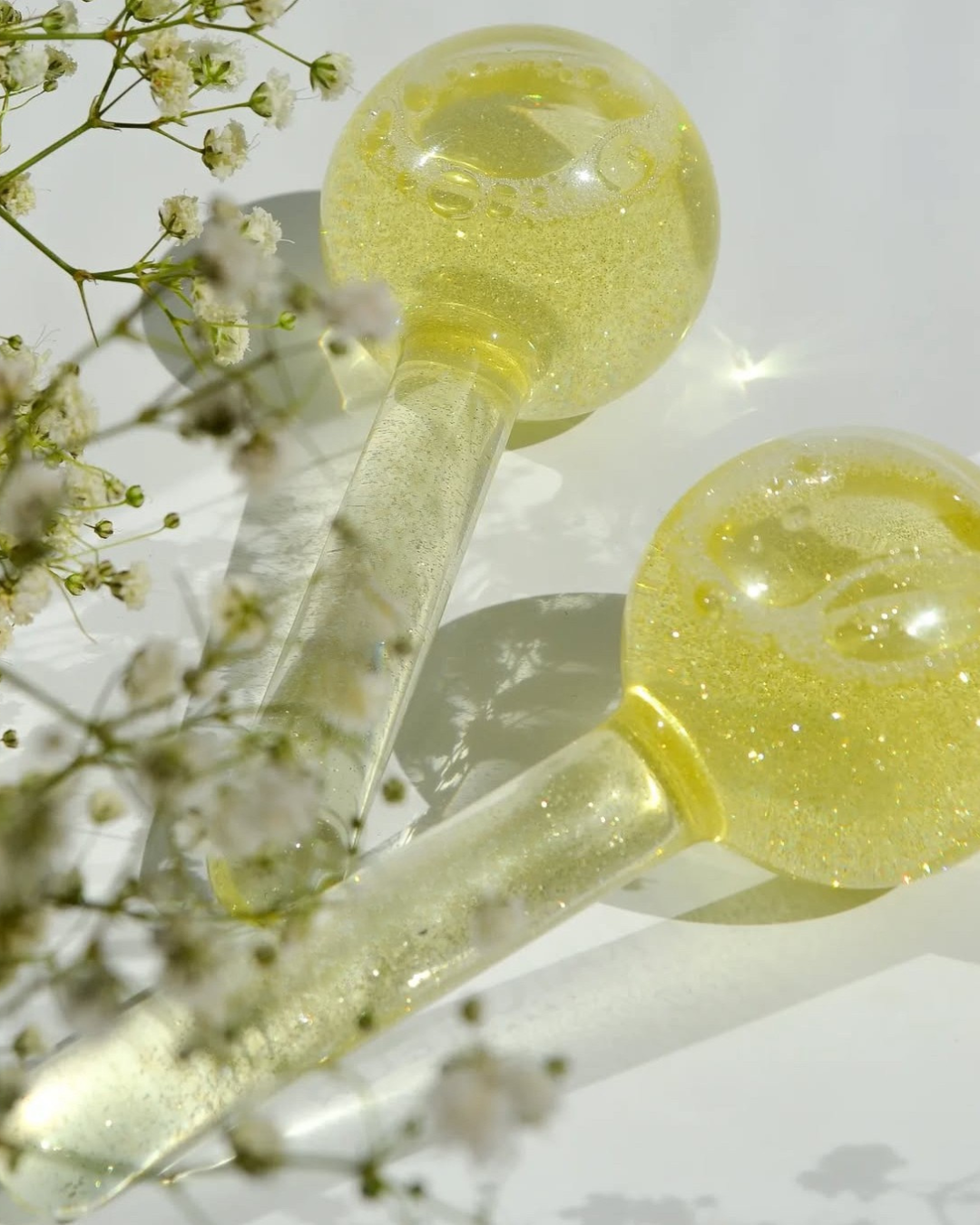 yellow face ice globes